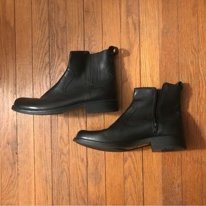 Bass Mens 11M Vintage Classics Black Leather Boots Almost New!